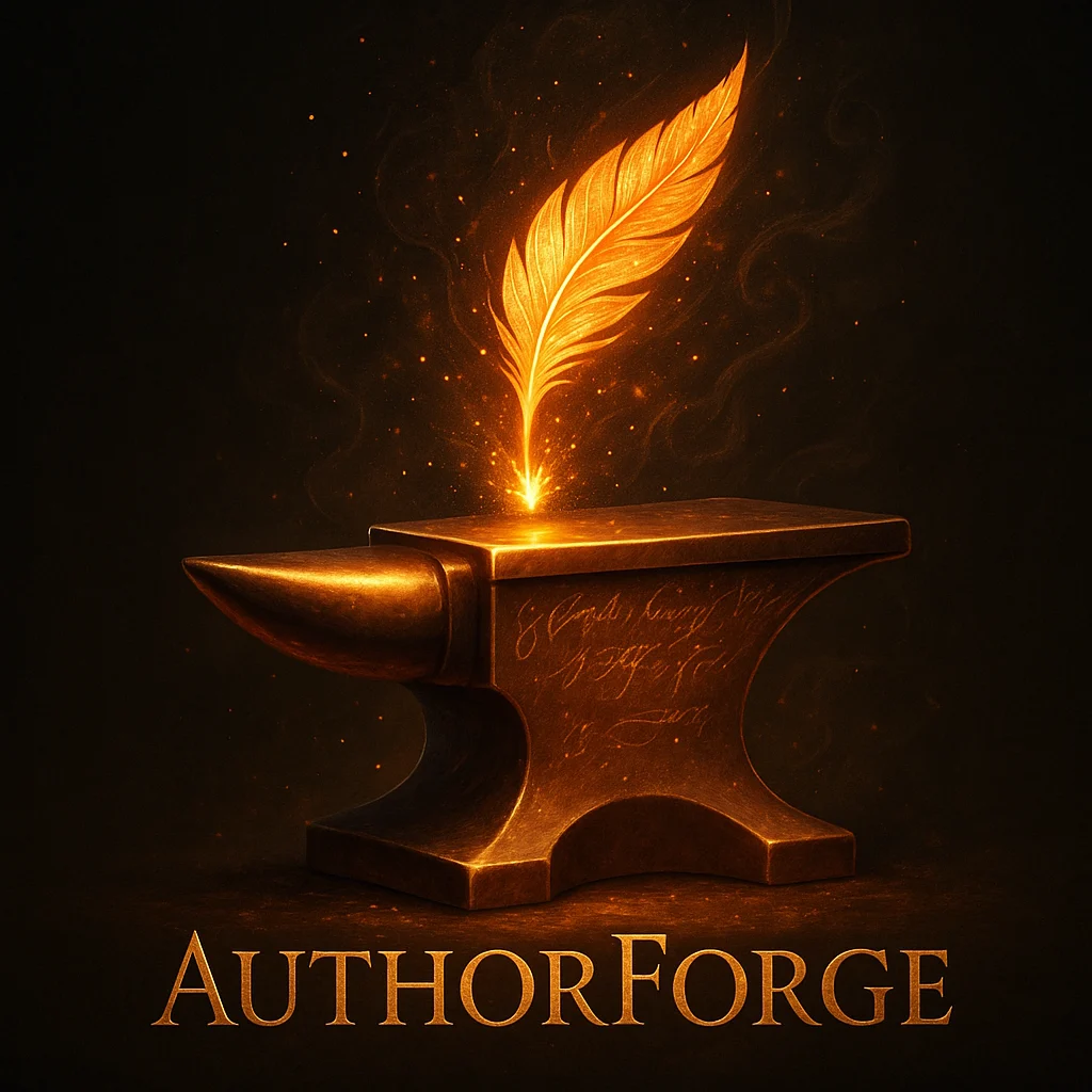 AuthorForge anvil and quill